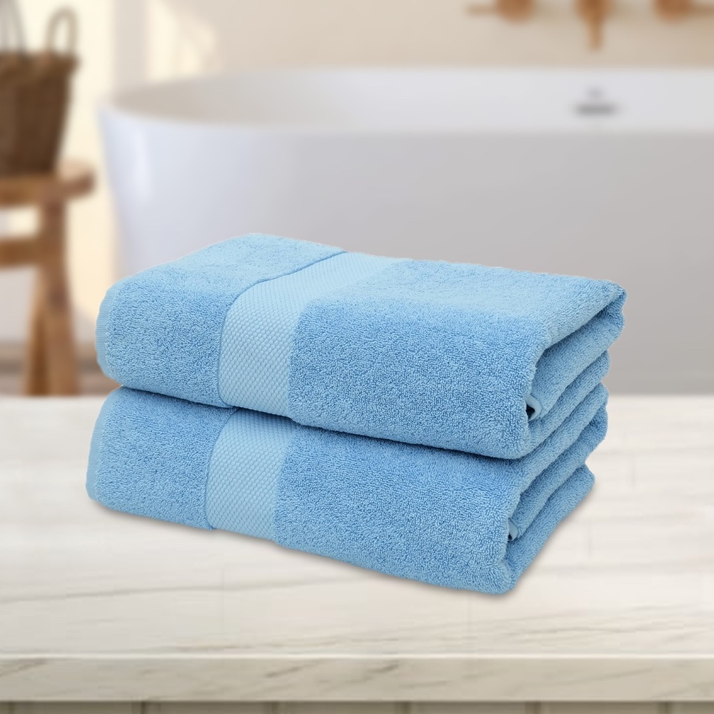 Suvi NYC 2-Piece Bathroom Towel Set 100% Quality Soft Turkish Cotton 600 GSM
